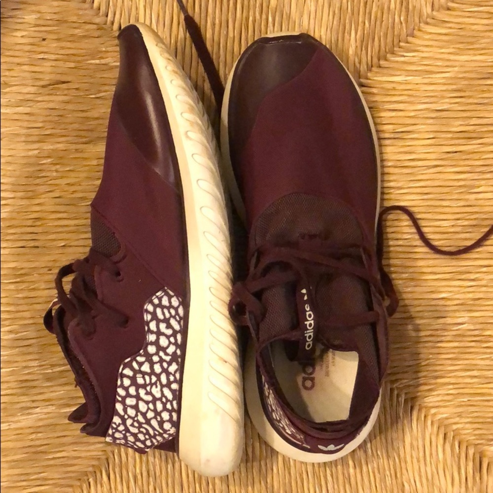 Burgundy Adidas Sneakers